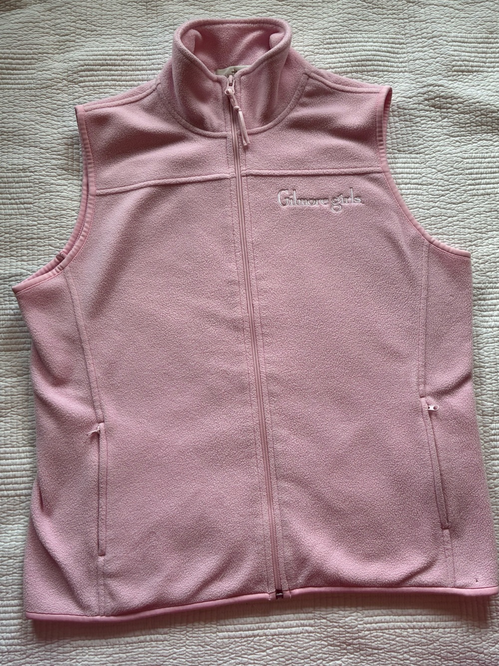 Gilmore Girls Light Pink Fleece Vest